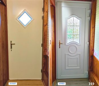 Remplacement menuiserie porte d'entrée
