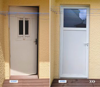Remplacement porte d'entrée